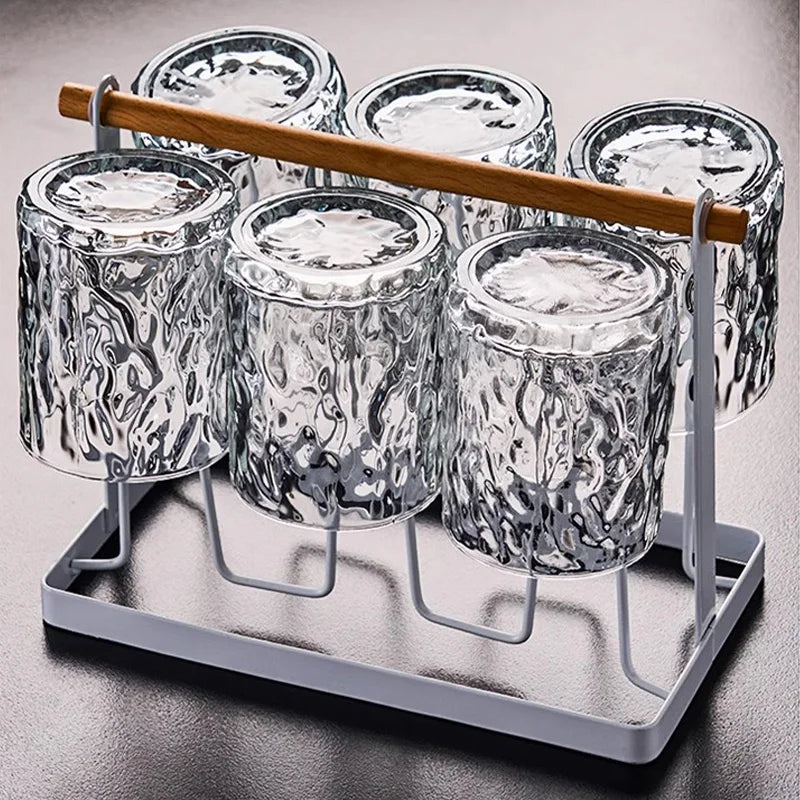 Norvo | Glacio Glass Koppholder - Glass Festholdere med Rådyrdesign for Luksuriøs Whiskyopplevelse