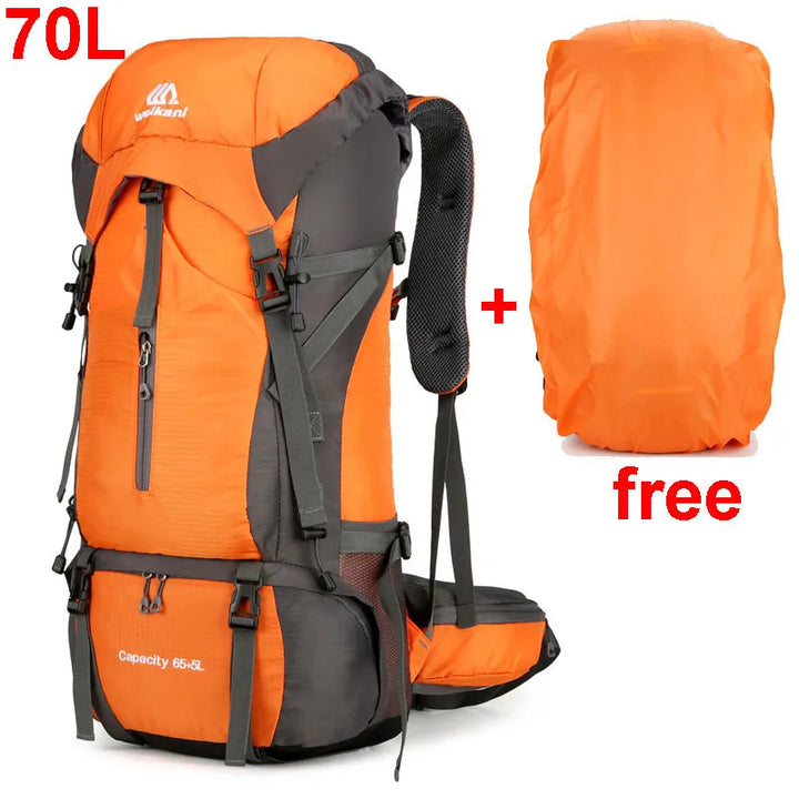 Norvo | Alpivento 70L tursekk | Vanntett campingsekk med regntrekk | Stor utendørs ryggsekk for fotturer, klatring og reise  Merkenavn: