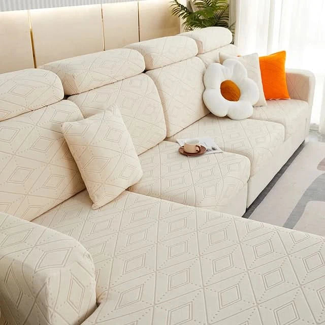 Norvo | SlipBliss - Elegant Jacquard Non-Slip Sofa Trekk