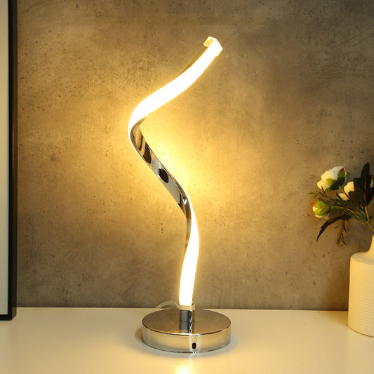 Norvo | SpiralGlow – LED Skrivebordslampe med Spiral Design for Soverom