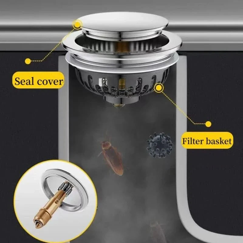 Norvo | SinkShield – Høy-kvalitets rustfritt stål vaskefilter