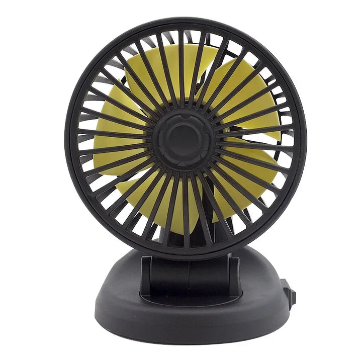 Norvo | Ventoro Bilvifte 12V/24V/5V | USB eller Sigarettenner | Roterbar & Kompakt | For Bil, Lastebil, SUV, Campingvogn & Kontor