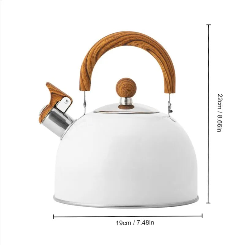 Norvo | 1 stk 2.5/3 l liter kjele laget av rustfritt stål, tykkelse kjele, gass induksjonskomfyr, universell kjele, kjele