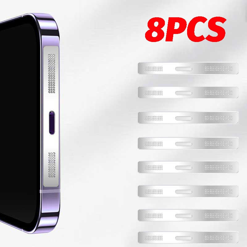 Norvo | 8stk Metall Telefon Høyttaler Støvsikker Klistremerke Nett