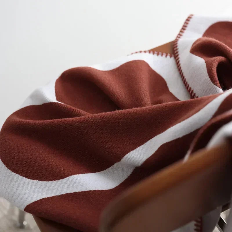 Norvo | NordLuxe | Jacquard Kastepledd | Imitasjon Cashmere | Myk & Varm | Sofa Kaste & Sengeteppe i Nordisk Stil