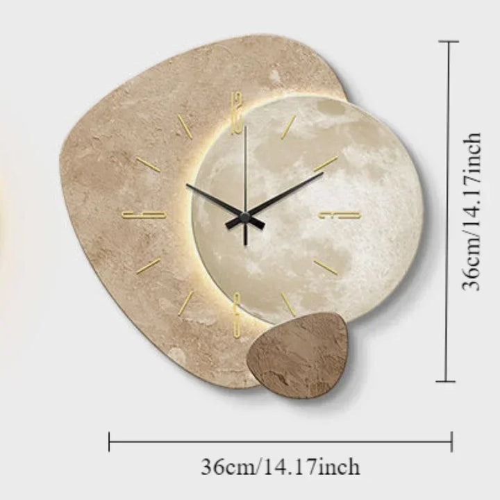 CreamWind Klok – Stilig Moderne Veggklokke med LED