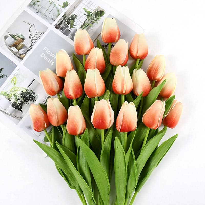 Norvo | Kunstig Tulipanbukett med Realistiske Livaktige Blomster