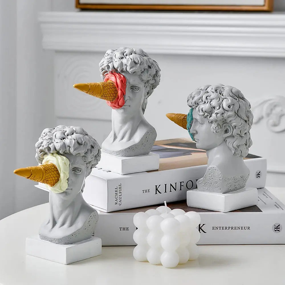 Norvo | David Statue Iskremutgave: Gourmet og Elegant Kunst