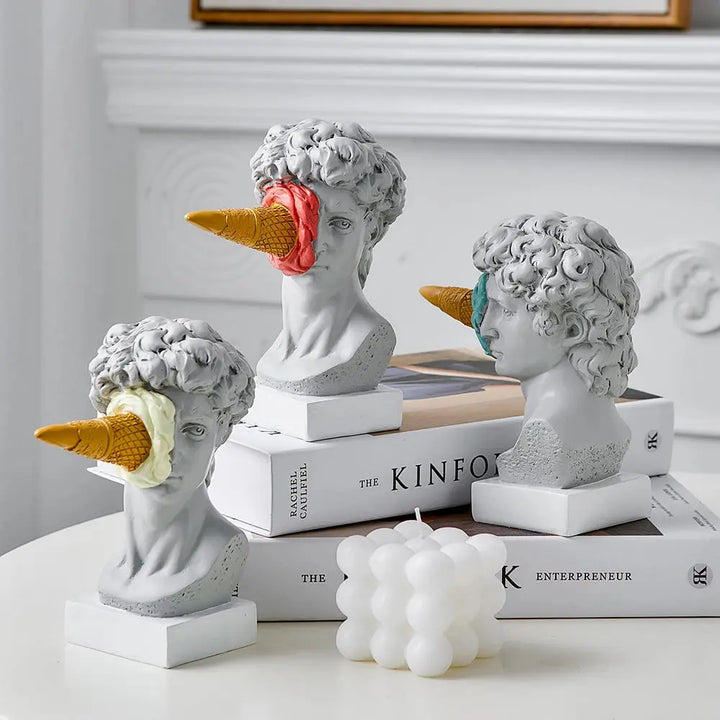 Norvo | David Statue Iskremutgave: Gourmet og Elegant Kunst