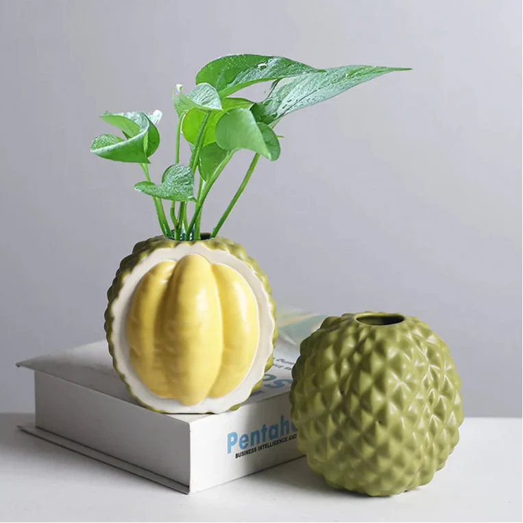 Durian-formet keramik vase | Norvo