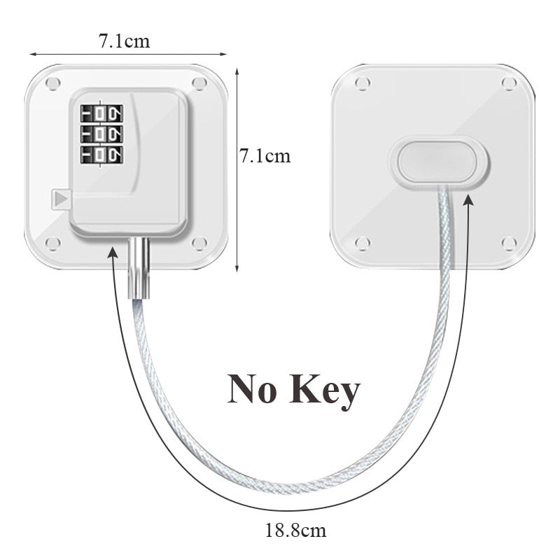 Safe Baby Secure Door Cabinet Lock | Norvo