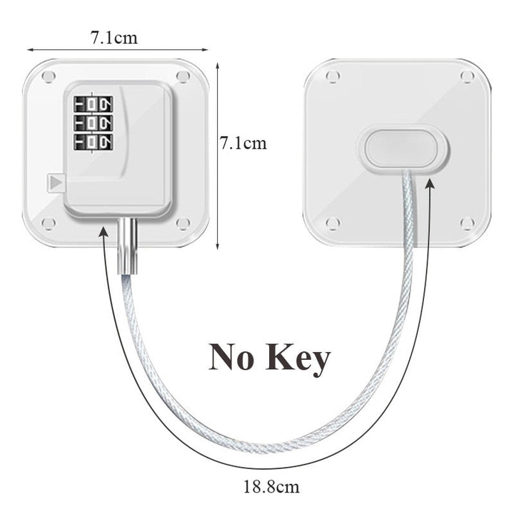 Safe Baby Secure Door Cabinet Lock | Norvo