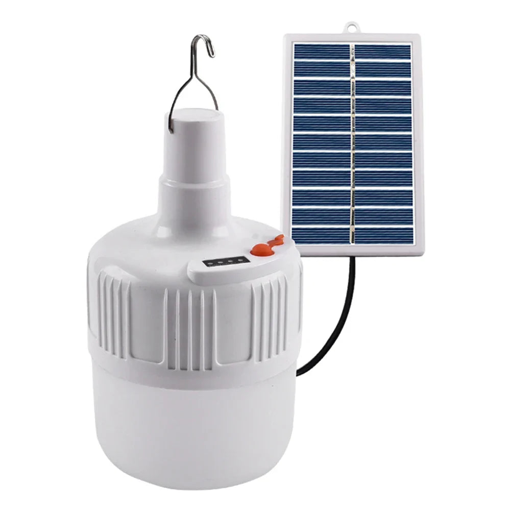 Norvo | Solanite Solar LED Hengende Lampe | 6–12 Timer Lys | Oppladbar & IP65 Vanntett | For Camping, Hage & Nødsituasjoner