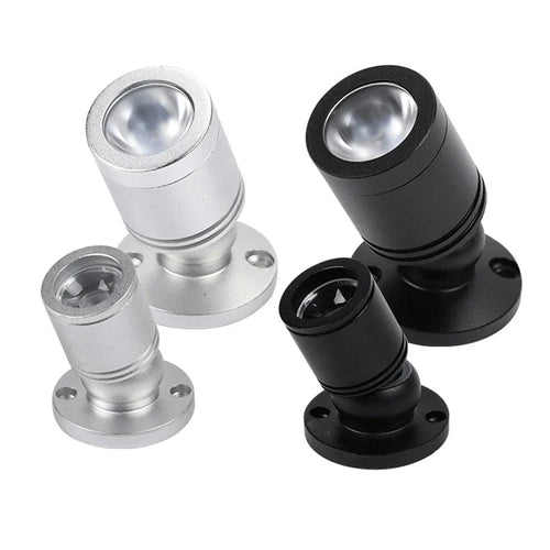 Norvo | Mini LED Spot LuxoDot | 1W/3W | USB Spotlight for Display Cases & Decoration | Varm & Kald Hvit | Aluminiumhus