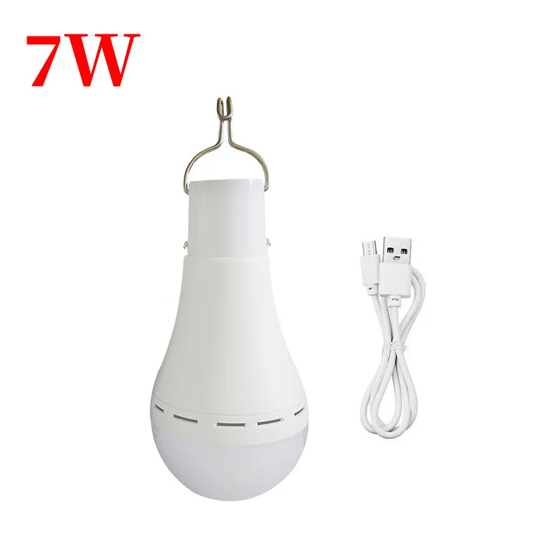 Norvo | SolaGlow LED Solenergi Campinglys | Vanntett & Oppladbar | Med USB & Solenergi | For Telt, Hage & Nødssituasjoner