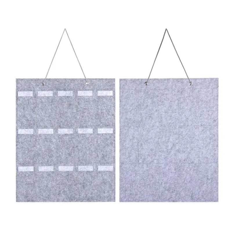 Norvo | GlasSpace Organizer | Veggmontert Brilleholder | Sammenleggbar Solbrilleoppbevaringspose | Plassbesparende & Støvtett | 42 × 38 cm