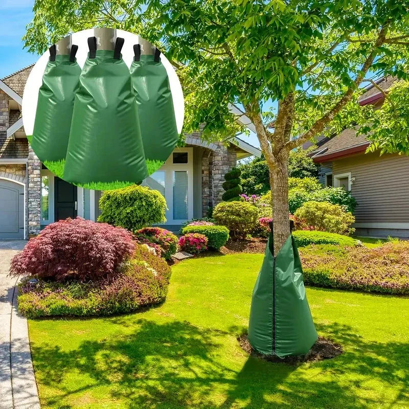 Norvo | Tre vanning pose AquaTree 20 | 75L kapasitet | Gjenbrukbar & Langvarig vanning | For hage & landskapspleie