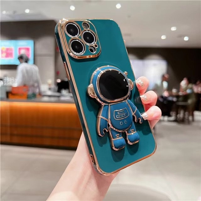 Norvo | Astronaut Kickstand Myk Etui for Ulike iPhone Modeller
