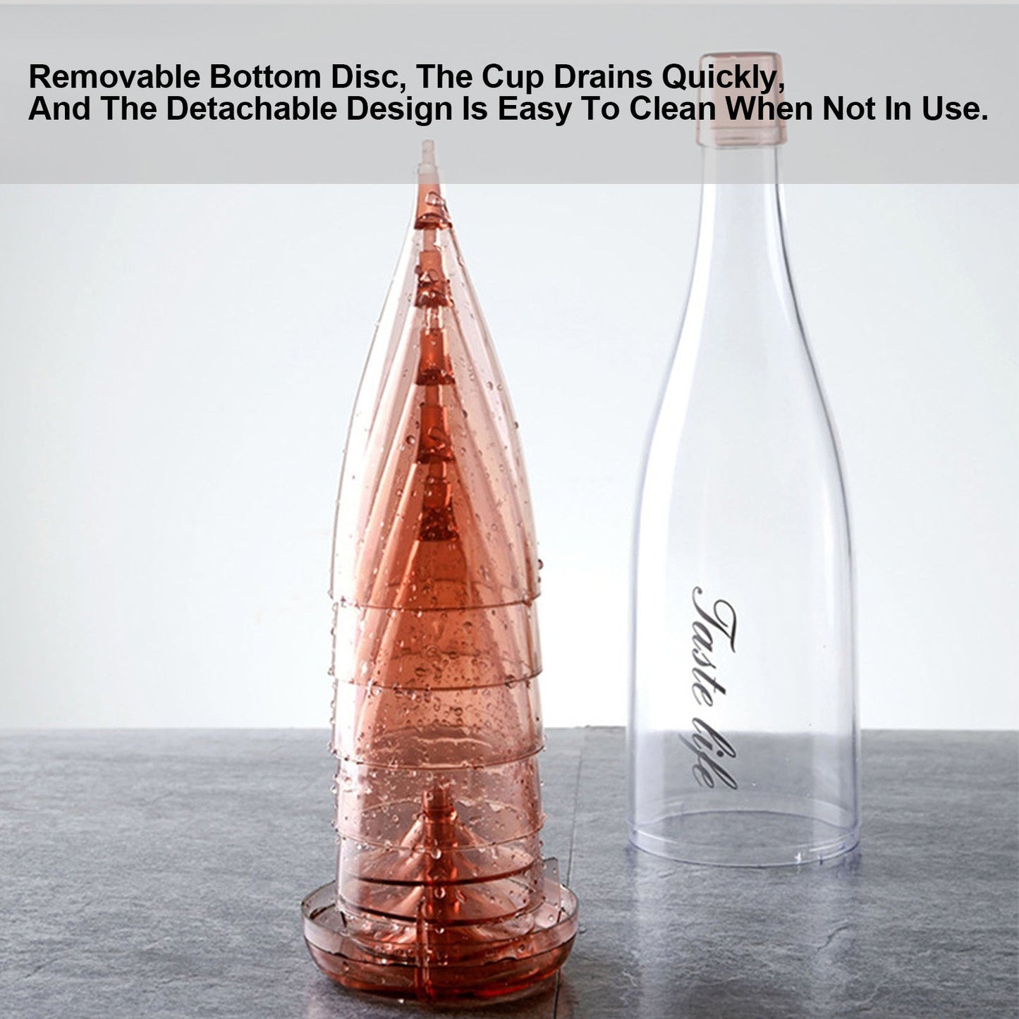 Norvo | Kreative avtakbare drikkeglass med flaske