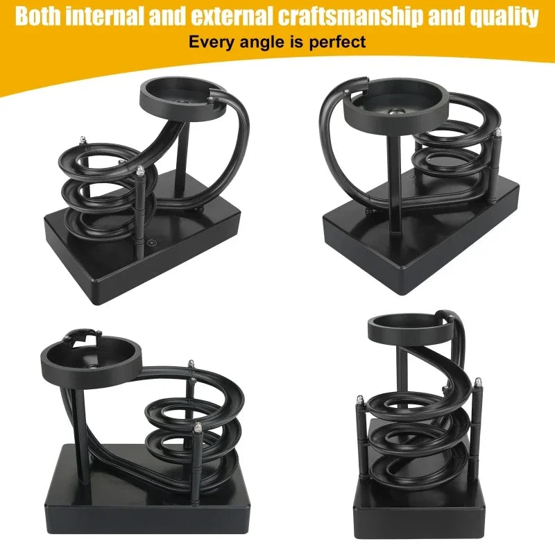 Norvo | Trebente Perpetual Spiral Motion Kinetisk Ball Roller Vitenskap Toy