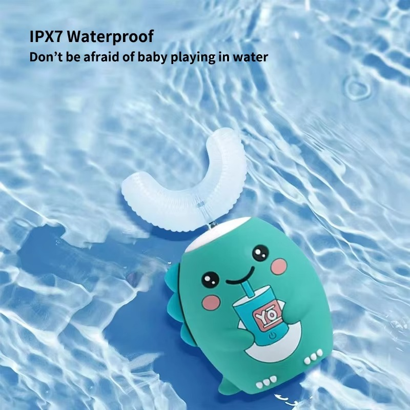 Norvo | Barnvennlig U-formet Sonic Elektrisk Tannbørste med Blått Lys Teknologi