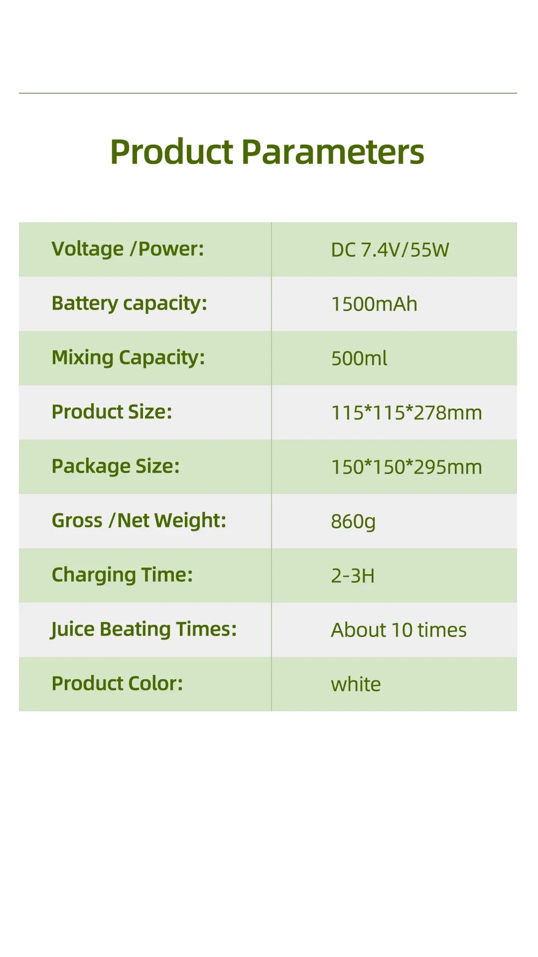 Norvo | Oppladbar Bærbar Juicer