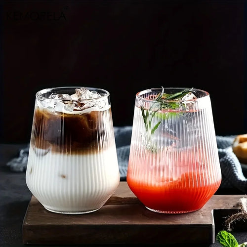 Runde Ribbet Glass 4-Delt Sett Norvo