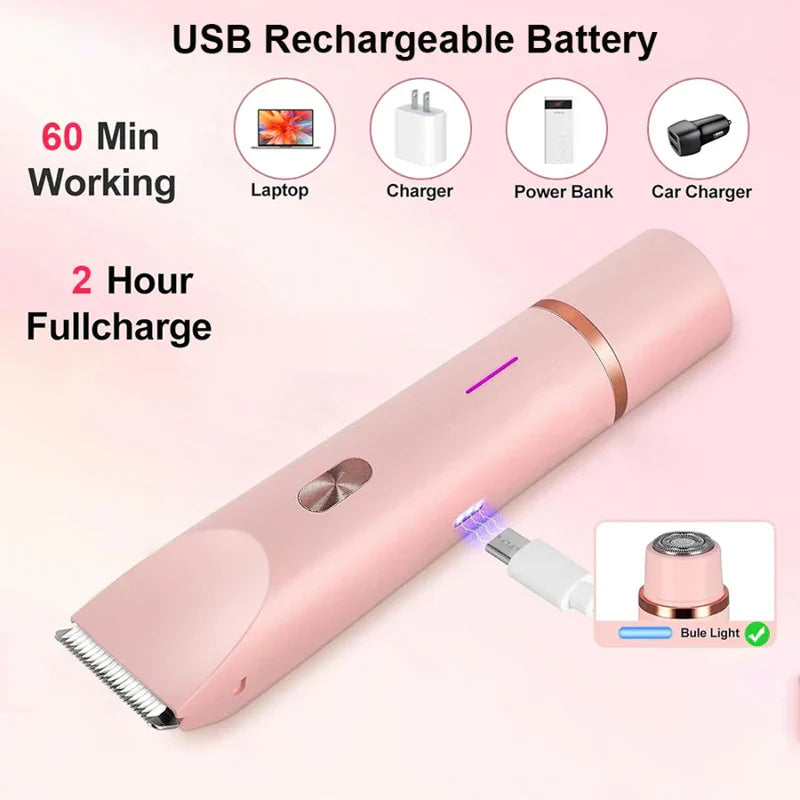 Norvo | Dual Head Oppladbar Elektrisk Hårklipper