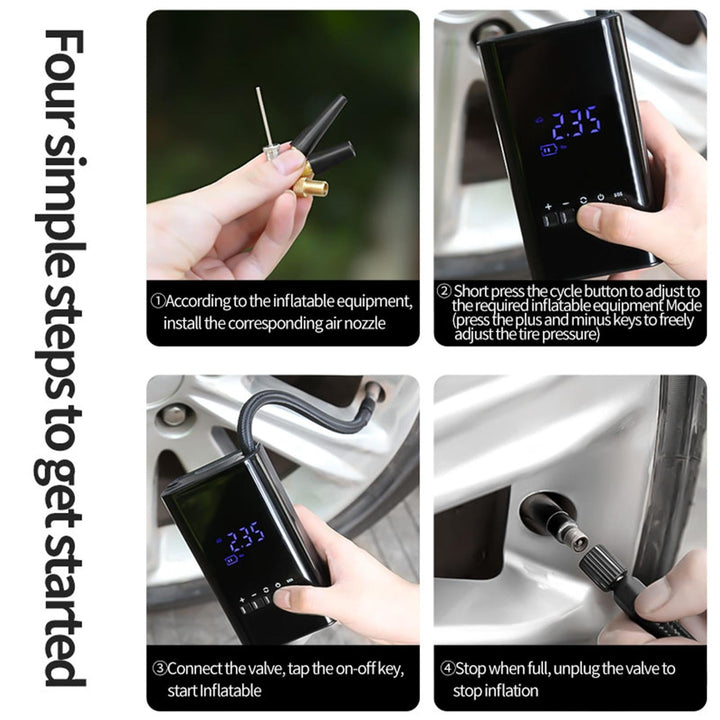 Norvo | Mini LED Display Veibuddy Luftkompressor