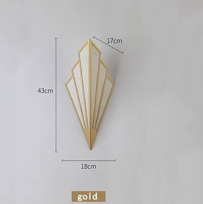 Norvo | Faneformet Art Deco Vegglampe