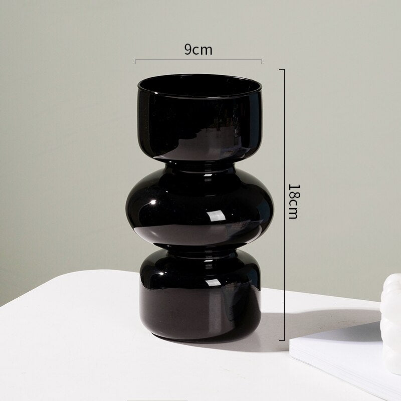 Norvo | Glass Dyre Vase - Flerfarget