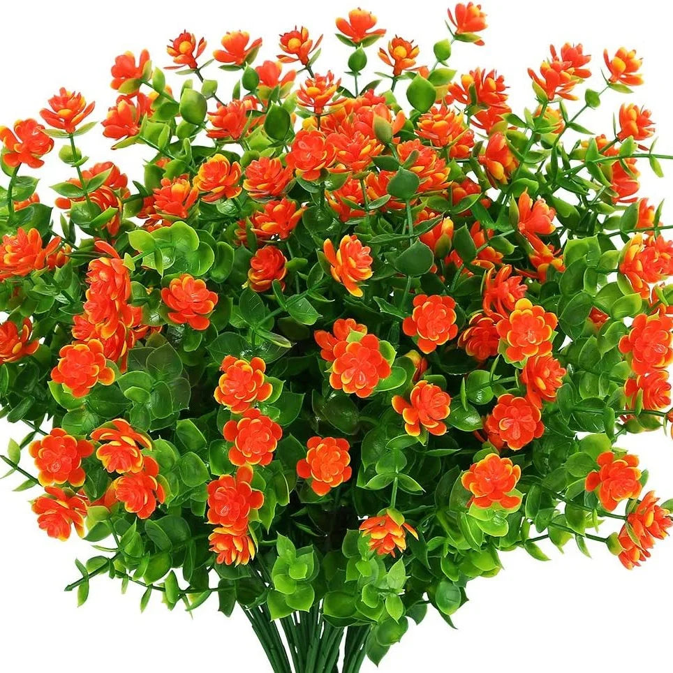 Norvo | Kunstige blomster FloraSun | UV-bestandig og værbestandig | Hengende dekorative planter for hage og balkong | Enkel pleie og eviggrønn