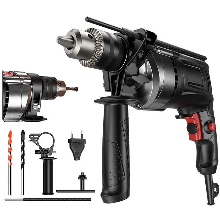 Norvo | 780W Elektrisk Hammer & Boremaskin med Variabel Hastighet – DrillForce