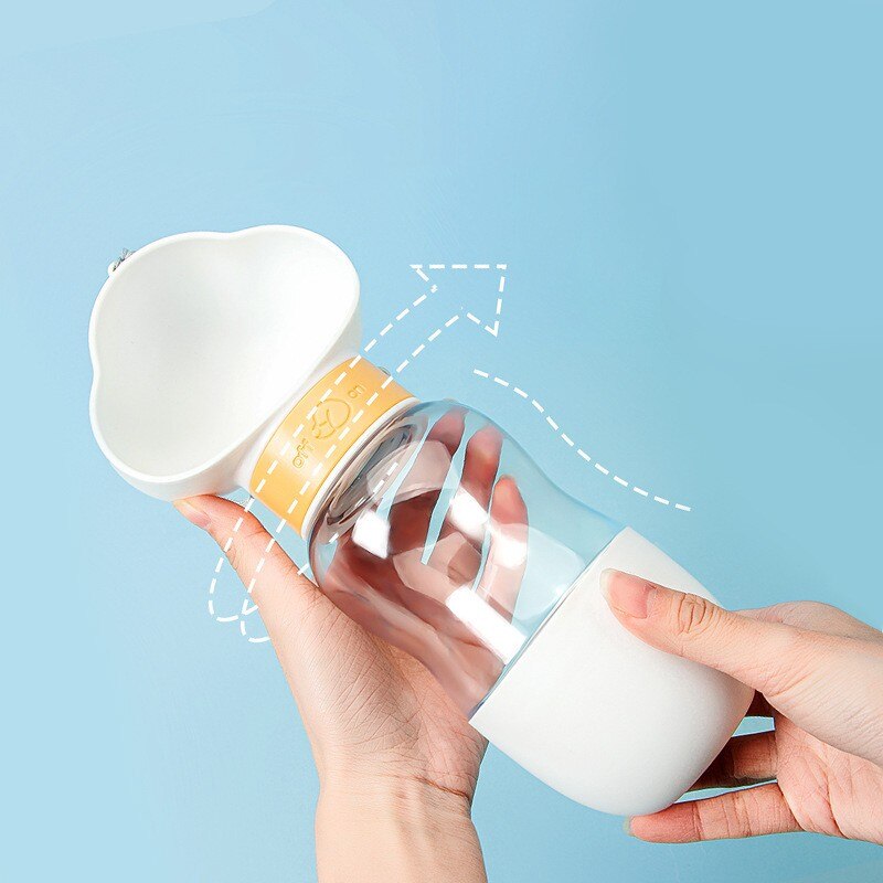 Norvo | 2i1 Smart Pet Portable Vannflaske Fôrer