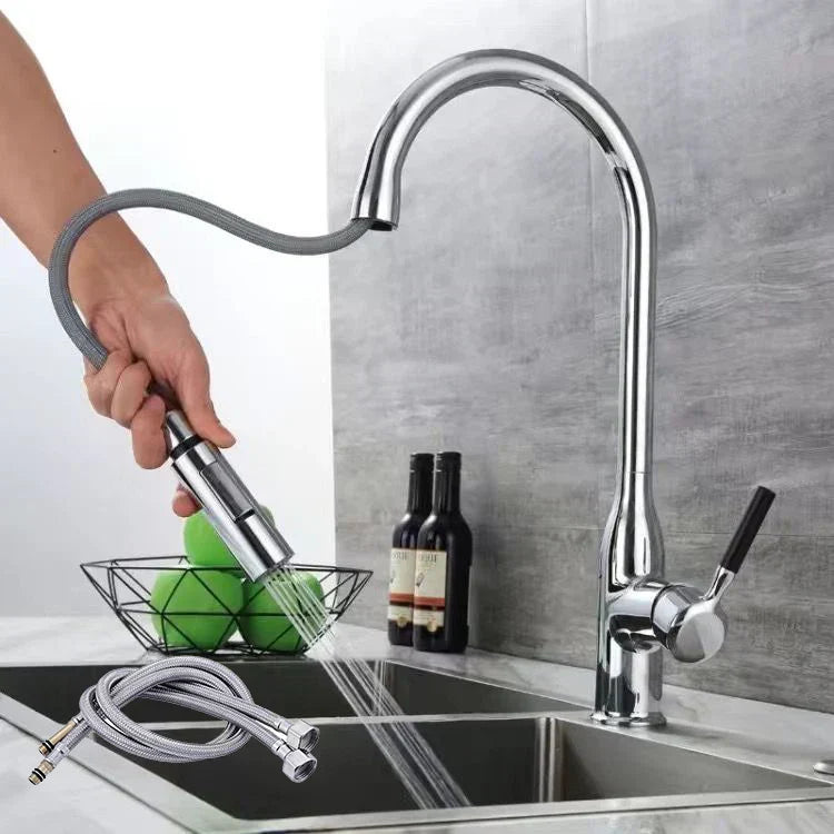 AquaStream Luxe – Justerbar Kjøkkenkran med Hånddusj