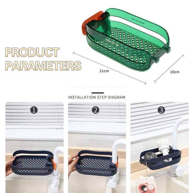 Norvo | 2i1 Svampholder Vask Organisator Hylle