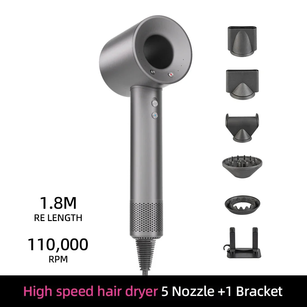 Norvo | Ion Hårføner | 200 Million Negative Ions | Intelligent Temperaturkontroll | 110,000 RPM