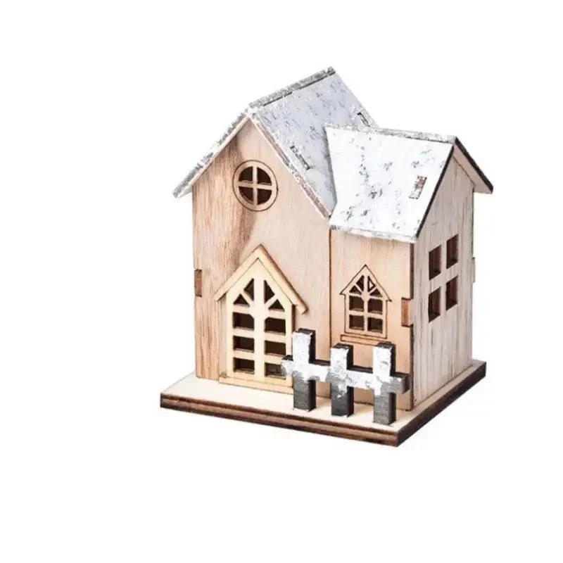 Norvo | FrostGlitter Julelanterner - Fortryllende husformet juledekorasjon for en magisk atmosfære