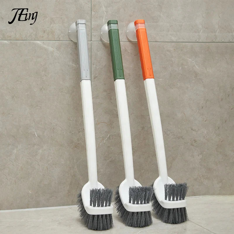 Norvo | CleanTwin WC-børste | Dobbeltsidig toalettbørste med langt håndtak | Dyp rengjøring og hygienisk | Plassbesparende hengende