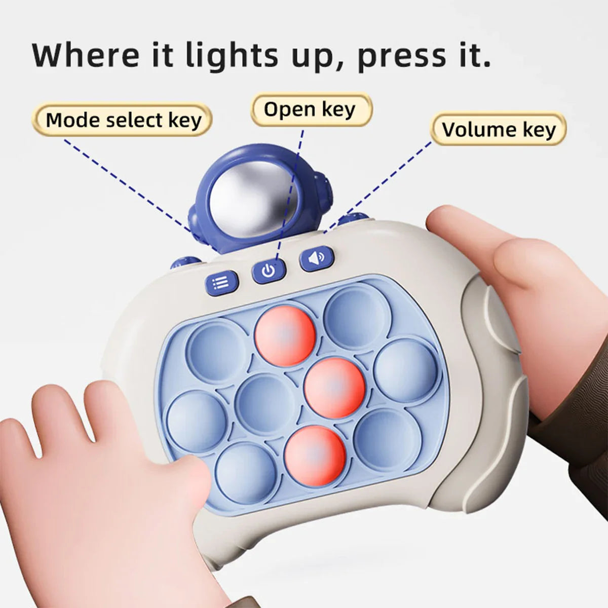 Speed Push Decompression Puzzle Game Console - Engasjerende Klemmeleketøy for Tenåringer og Voksne, Utvikler Koordinasjon og Problemløsningsevner