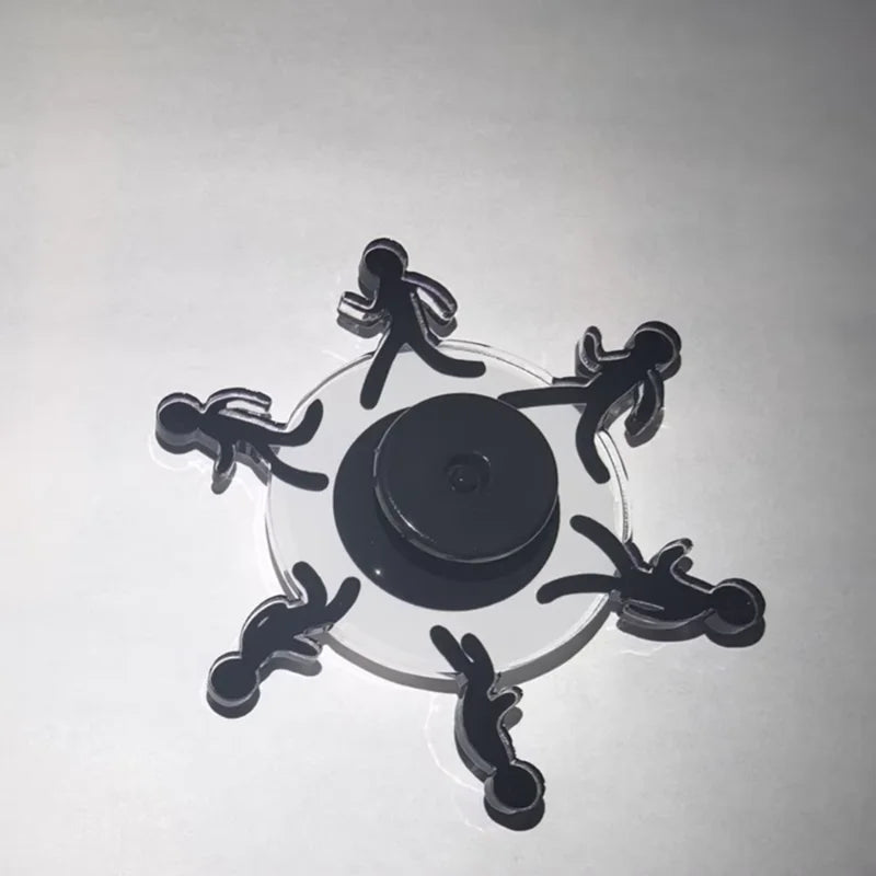 Norvo | Løpende Strekmann Optisk Illusjon Fidget Spinner