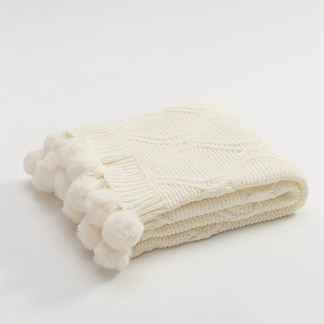 HeartCozy Blanket – Luxe Chenille Blanket with Heart Fringes Norvo