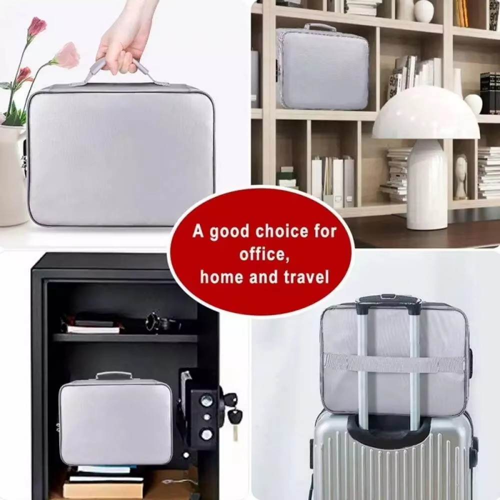 Norvo | Brannsikker og vanntett dokumentorganiseringsbag – Bærbar beskyttende oppbevaring for reise og hjemme-sikkerhet