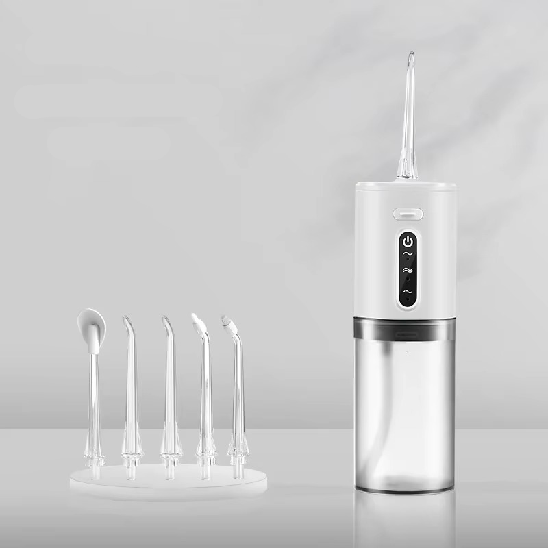 Norvo | Bærbar vannflosser USB oppladbar oral irrigator 9,5 oz elektrisk tannrensker med 3 moduser vanntett