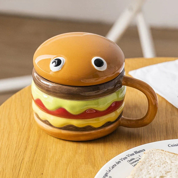 Norvo | Deilig Hamburger-Formet Keramisk Hamburger Kopp