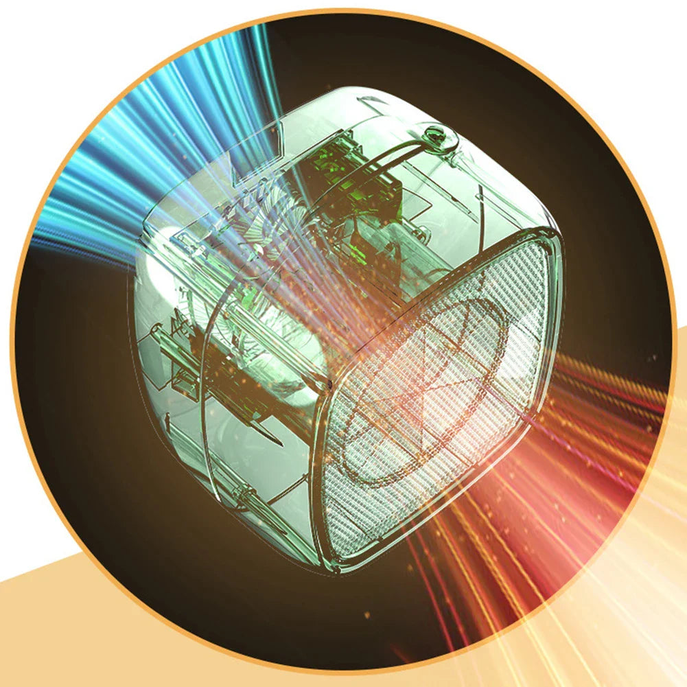 Norvo | Mini PTC keramisk varmeapparat | 500W | Rask og stille | Overopphetingsbeskyttelse | Kompakt for innendørsbruk