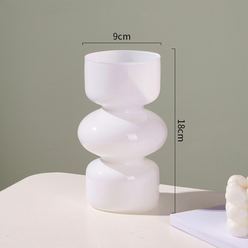 Norvo | Glass Dyre Vase - Flerfarget