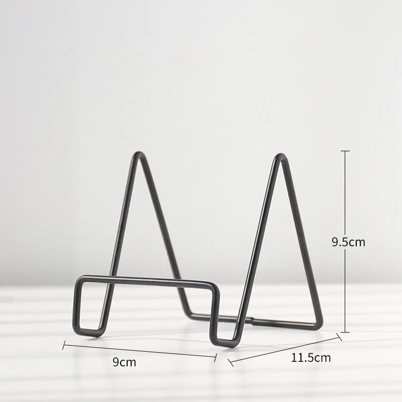 Norvo | Iron Art Multi-Use Display Stand: Allsidig magasin-, servise-, bilde- og fotobokoppbevaringsstativ for boligtilbehør