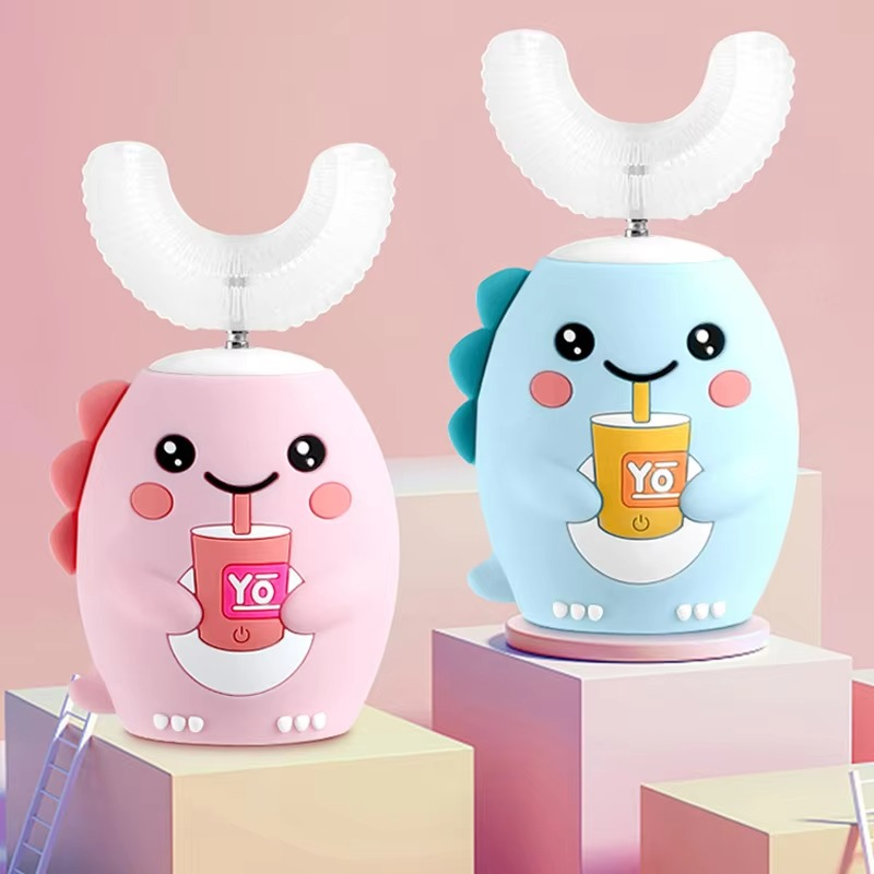 Norvo | Barnvennlig U-formet Sonic Elektrisk Tannbørste med Blått Lys Teknologi