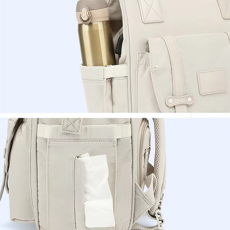 Norvo | Babybleie Ryggsekk med Barnevognkroker, Vanntett Reise Maternitetsveske for Hverdagsnødvendigheter